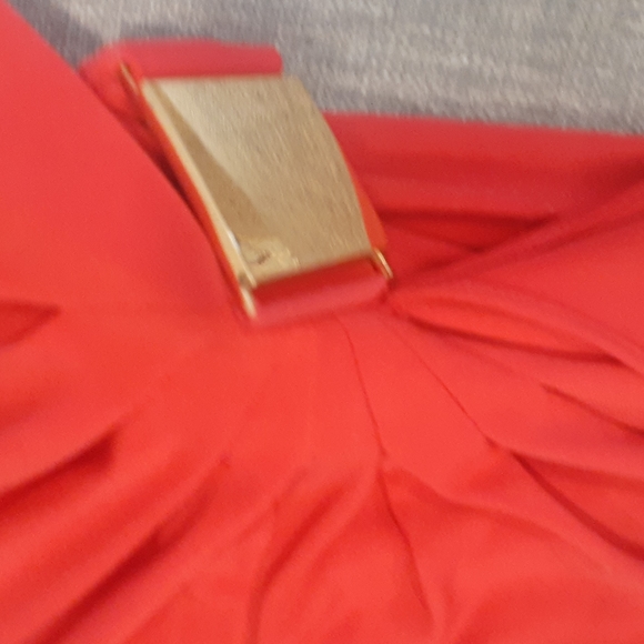 Eliza j women's red faux wrap dress size 4p - Picture 16 of 17